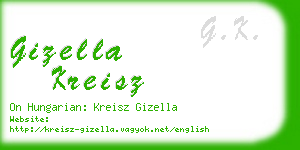 gizella kreisz business card